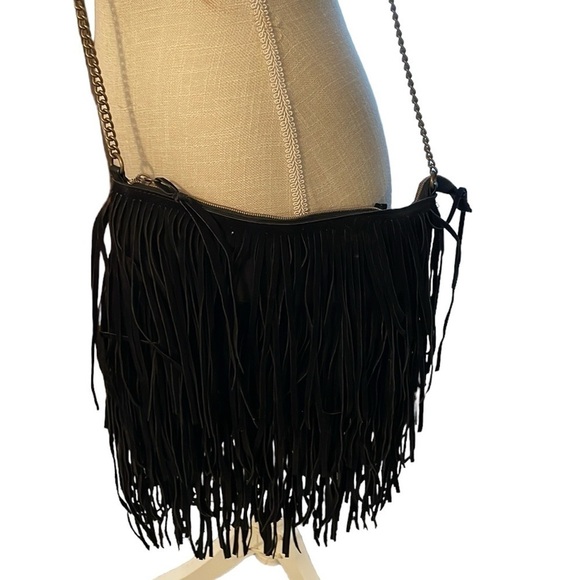 Fringe And Chain Crossbody Shoulder‎ Bag - Picture 3 of 10